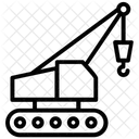 Guindaste Sobre Esteiras Guindaste De Elevacao Guindaste Sobre Esteiras Ícone