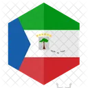 Guine Bandeira Hexagono Ícone