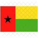 Flagge Land Guinea Bissau Symbol
