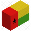 Flagge Land Guinea Bissau Symbol