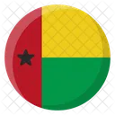Guinea Bissau Flag Country Icône