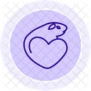 Guinea Pig Love Animal Line Style Icon Icon