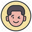 Chico Emoji Sonriente Icono