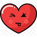 Establecer Icono De Corazon Emocion Emogi Icono