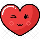 Establecer Icono De Corazon Emocion Emogi Icono