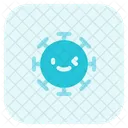 Guino Del Ojo Izquierdo Emoji De Coronavirus Coronavirus Icono