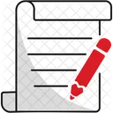 Guion Texto Escritura Icon