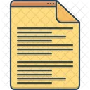 Escenarios Guion Documento Icono