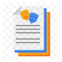 Guion Historia Papel Icono