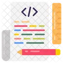 Script Programacion Informatica Lenguaje De Script Icono