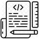 Script Programacion Informatica Lenguaje De Script Icono
