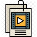 Guion Video Pelicula Icono
