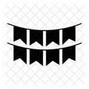 Guirlande Carnaval Evenement Icône