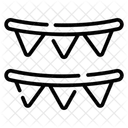 Guirlandes Fanions Drapeaux Icône
