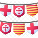 Guirnalda Decoracion Celebracion Icono