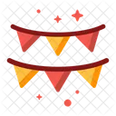 Triangulo De Fiesta Fiesta Decoracion Icono