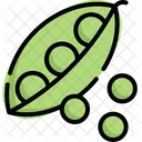 Guisantes Vegetales Fibra Icono