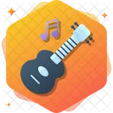 Guitar Music Logo Icon