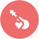 Guitar Heart Sign Icon