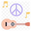Guitar Peace Music Icon