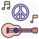 Guitar Peace Music Icon