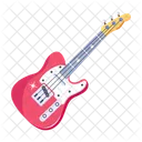 A Flat Vector Design Of Guitar Symbol