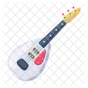 A Flat Vector Design Of Guitar Symbol