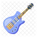 A Flat Vector Design Of Guitar Icon