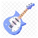 A Flat Vector Design Of Guitar Icon