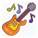 Guitar Music Rockstar Icon