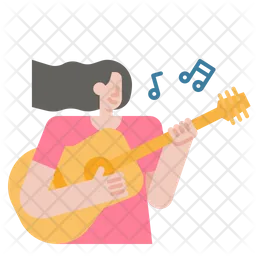 Guitar Playing  Icon