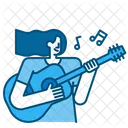 Guitar Playing Music Play Icon