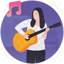 Guitar Playing Guitarist Guitar Player Icon