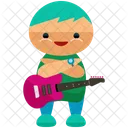 Guitarist Man Avatar Icon