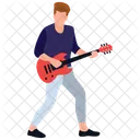Playing Guitar Guitar Player Guitarist Icon