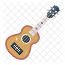 Un Diseno Vectorial Plano De Guitarra Icono