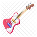 Un Diseno Vectorial Plano De Guitarra Icono