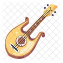 Un Diseno Vectorial Plano De Guitarra Icono