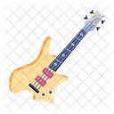 Un Diseno Vectorial Plano De Guitarra Icono