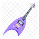 Un Diseno Vectorial Plano De Guitarra Icono