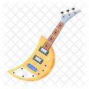 Un Diseno Vectorial Plano De Guitarra Icono