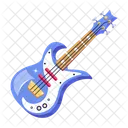 Un Diseno Vectorial Plano De Guitarra Icono