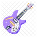 Un Diseno Vectorial Plano De Guitarra Icono