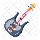 Un Diseno Vectorial Plano De Guitarra Icono