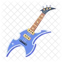 Un Diseno Vectorial Plano De Guitarra Icono