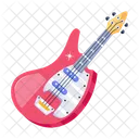 Un Diseno Vectorial Plano De Guitarra Icono