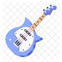 Un Diseno Vectorial Plano De Guitarra Icono