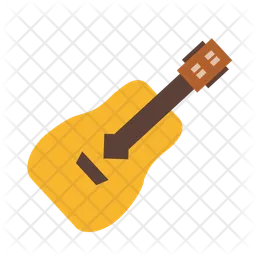 Guitarra de madera  Icono