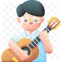 Guitarrista Musico Cantante Icono
