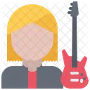 Guitarrista feminina  Ícone